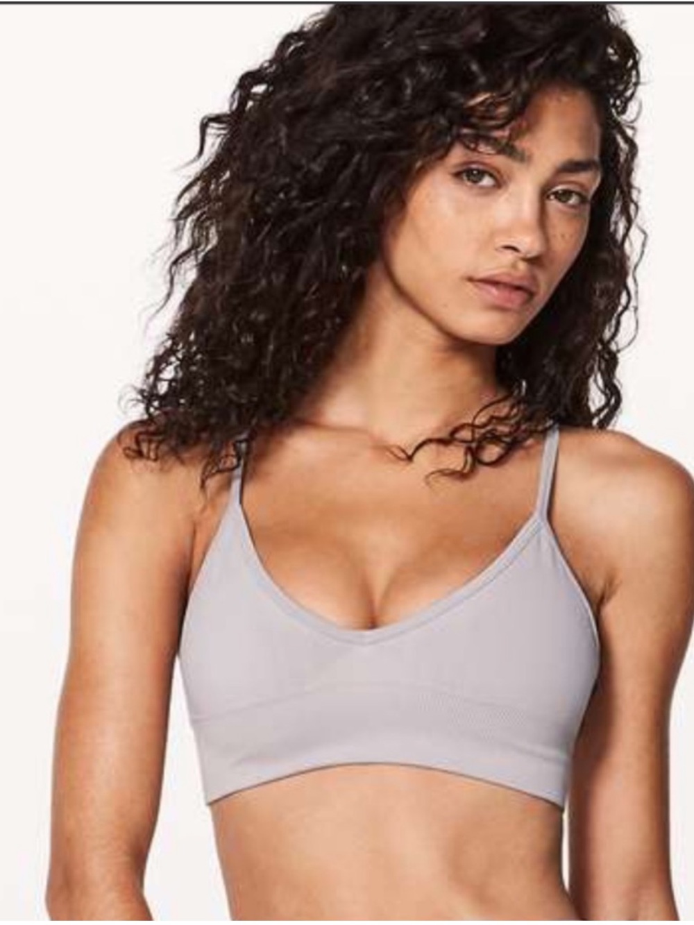lululemon athletica Awakening Taryn  Sports Bra - Light Gray